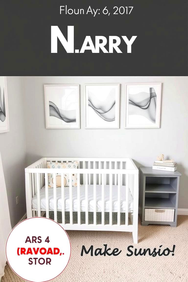 Grey Artwork and Wall Decor - 24 Grey Nursery Ideas