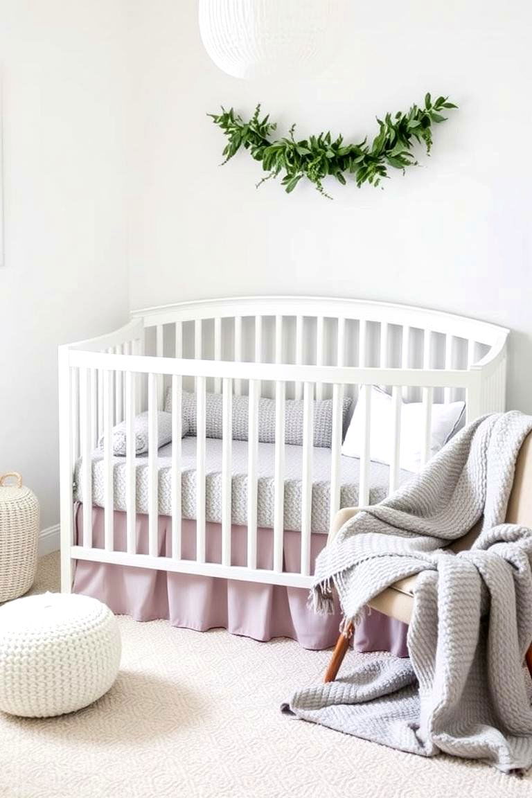 Grey Bedding with Texture - 24 Grey Nursery Ideas