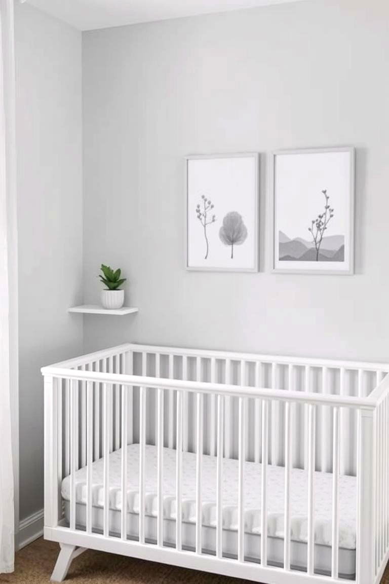 Grey Nursery with a Touch of Nature - 24 Grey Nursery Ideas