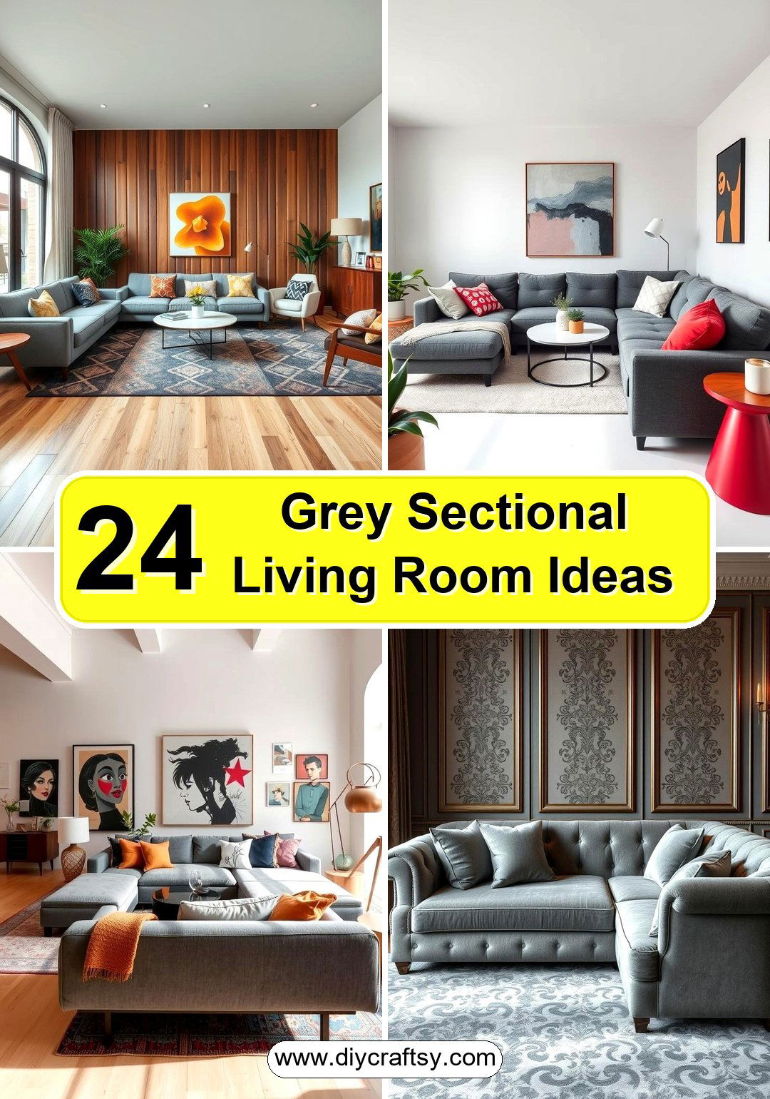Grey Sectional Living Room Ideas