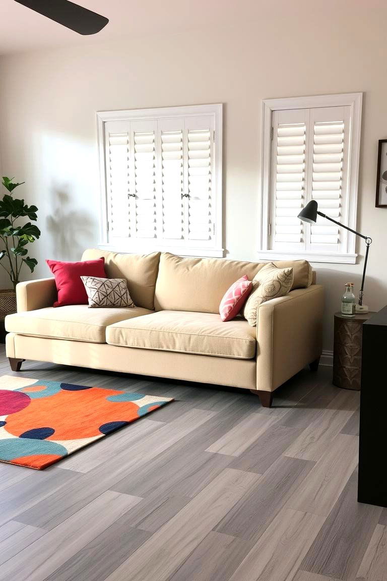 Grey Vinyl Planks for a Practical and Stylish Solution - 24 grey flooring living room ideas