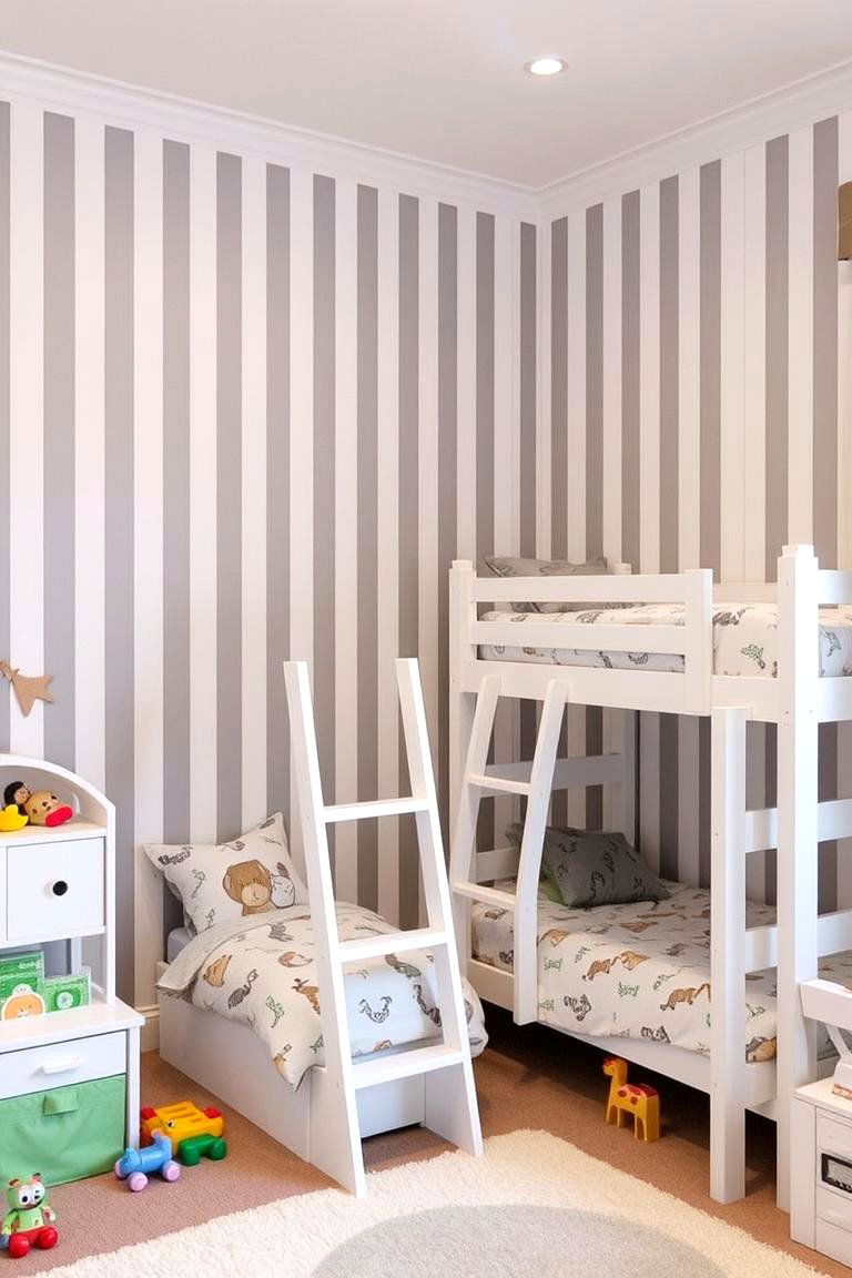 Grey and White Kids Room - 24 Grey and White Bedroom Ideas