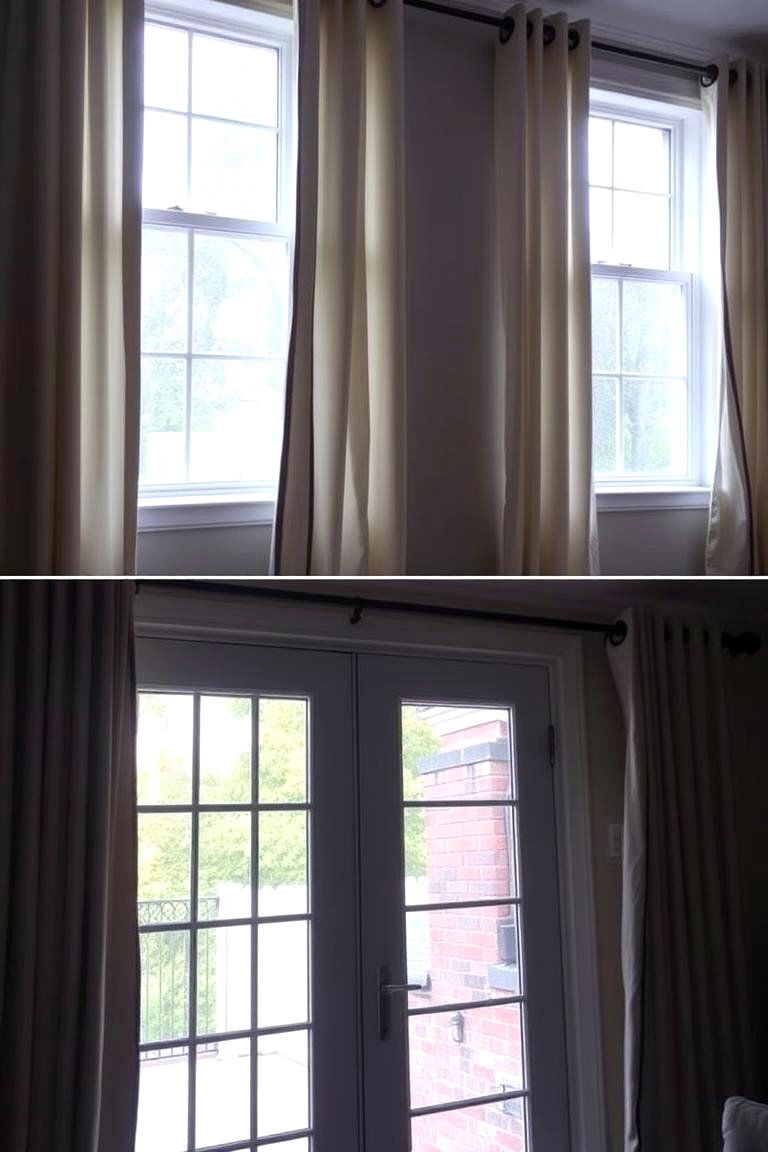 Grommet Curtains for Easy Hanging and Style - 24 French Door Curtain Ideas