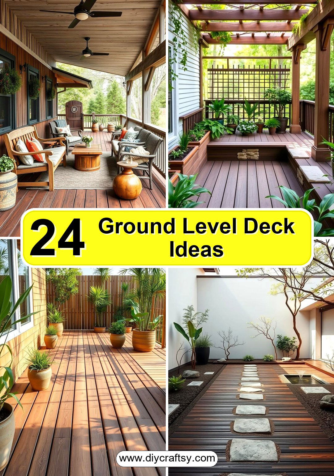 Ground Level Deck Ideas