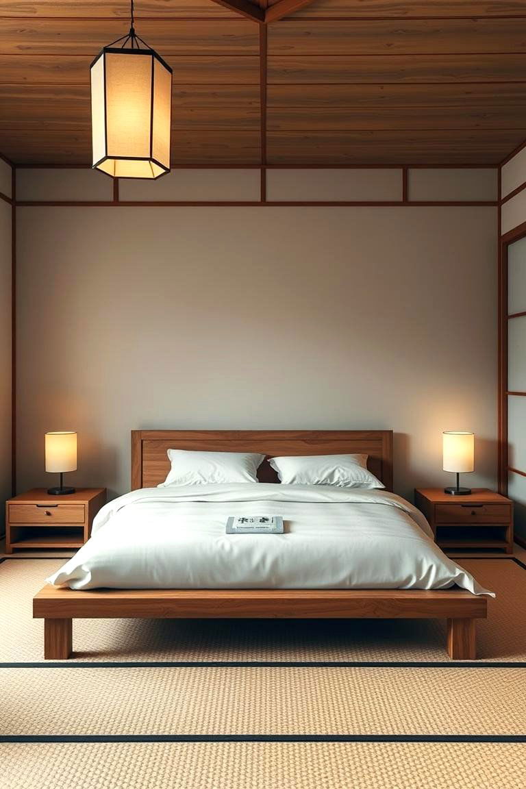Ground Your Space with a Low Platform Bed - 24 Japanese Bedroom Design Ideas