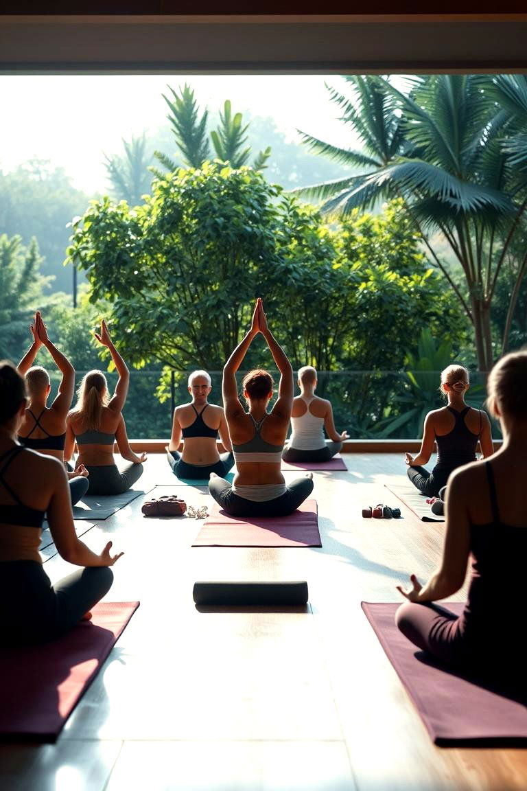 Group Yoga and Meditation Session - 24 Wedding Shower Ideas