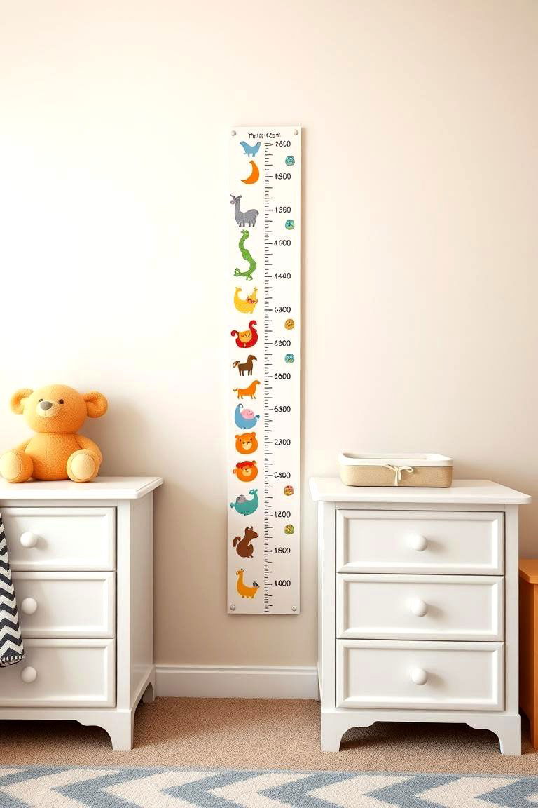 Growth Charts to Track Milestones - 24 Twin Nursery Ideas