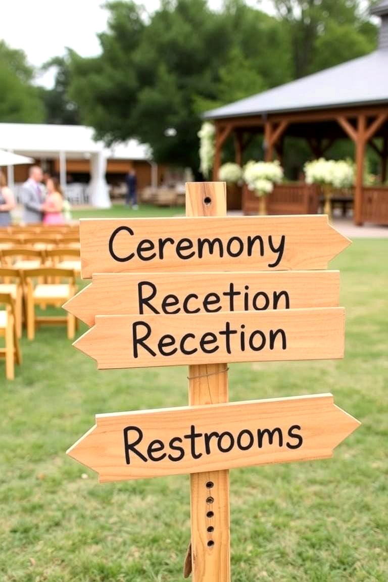 Guiding Directional Signs - 24 Wedding Sign Ideas