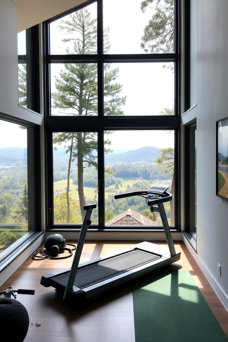 Gym with a View - 24 Home Gym Ideas