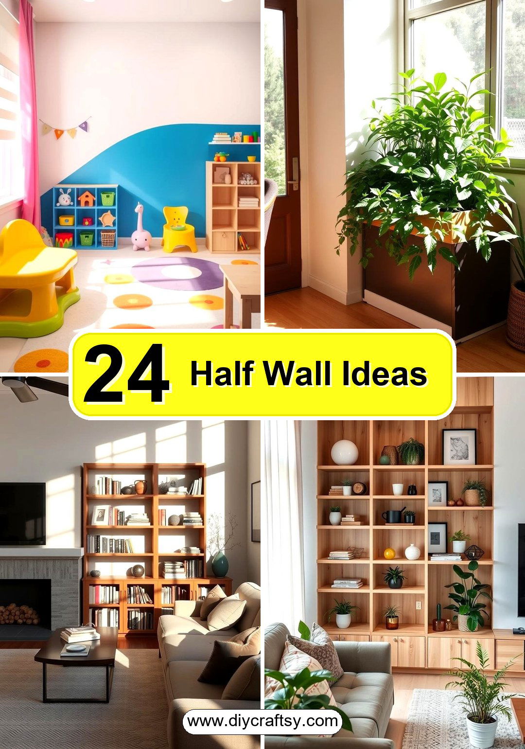 Half Wall Ideas