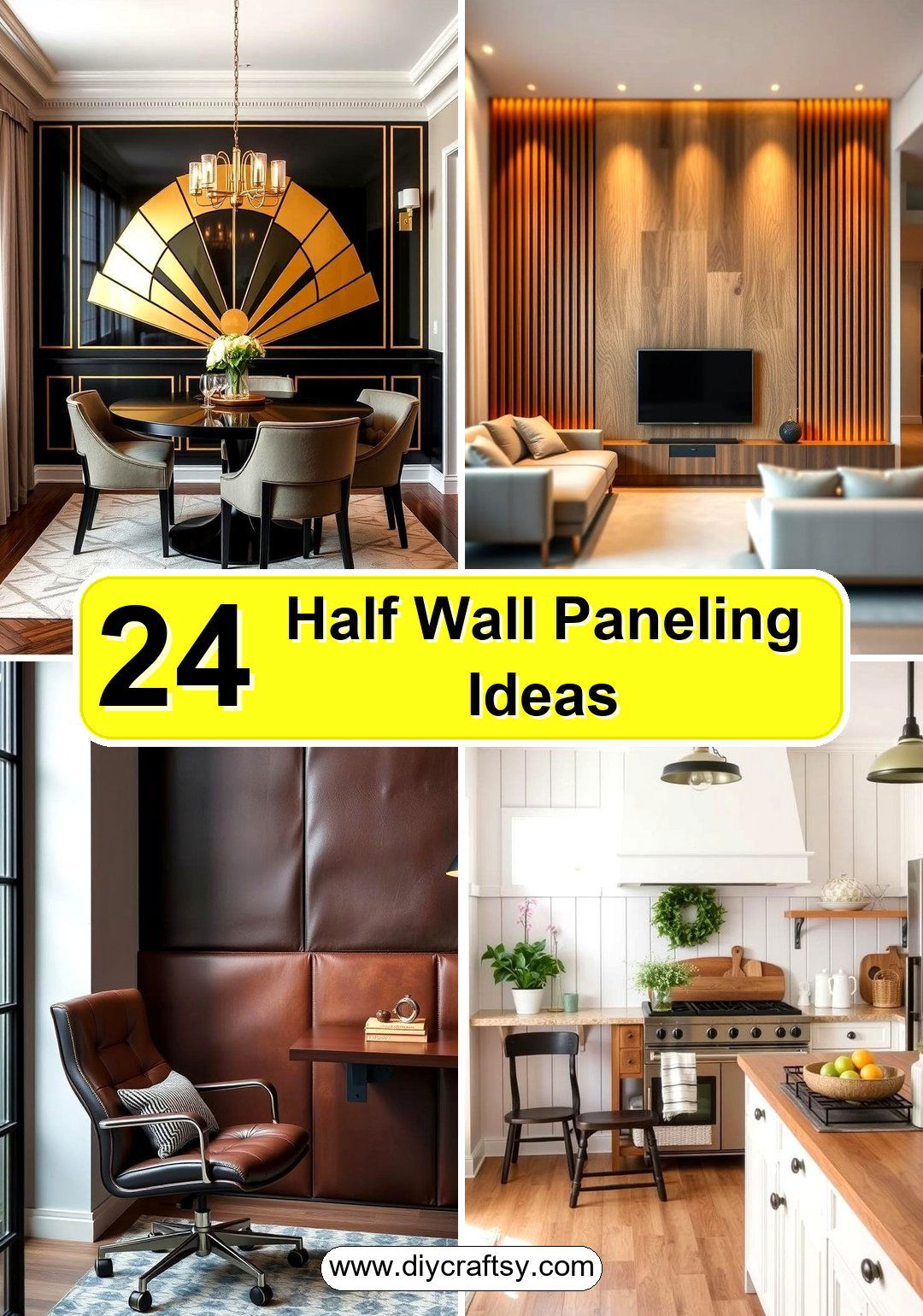 Half Wall Paneling Ideas
