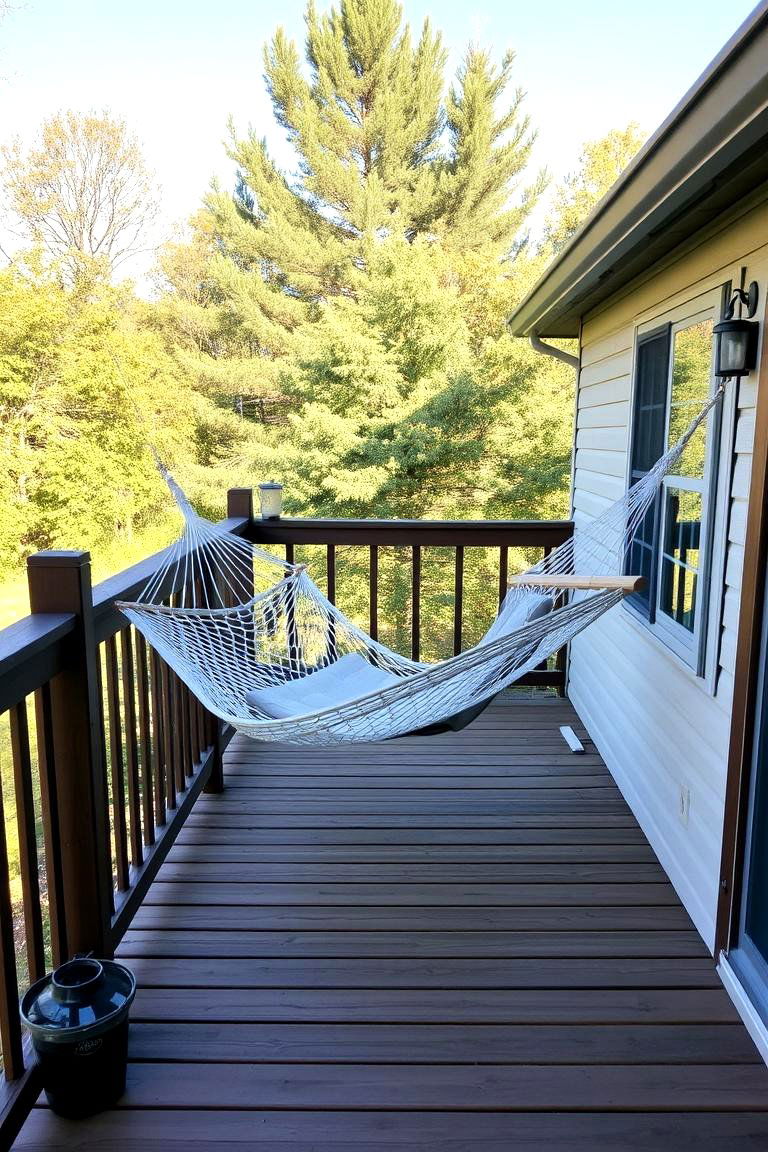 Hammock Haven Deck - 24 Small Deck Ideas