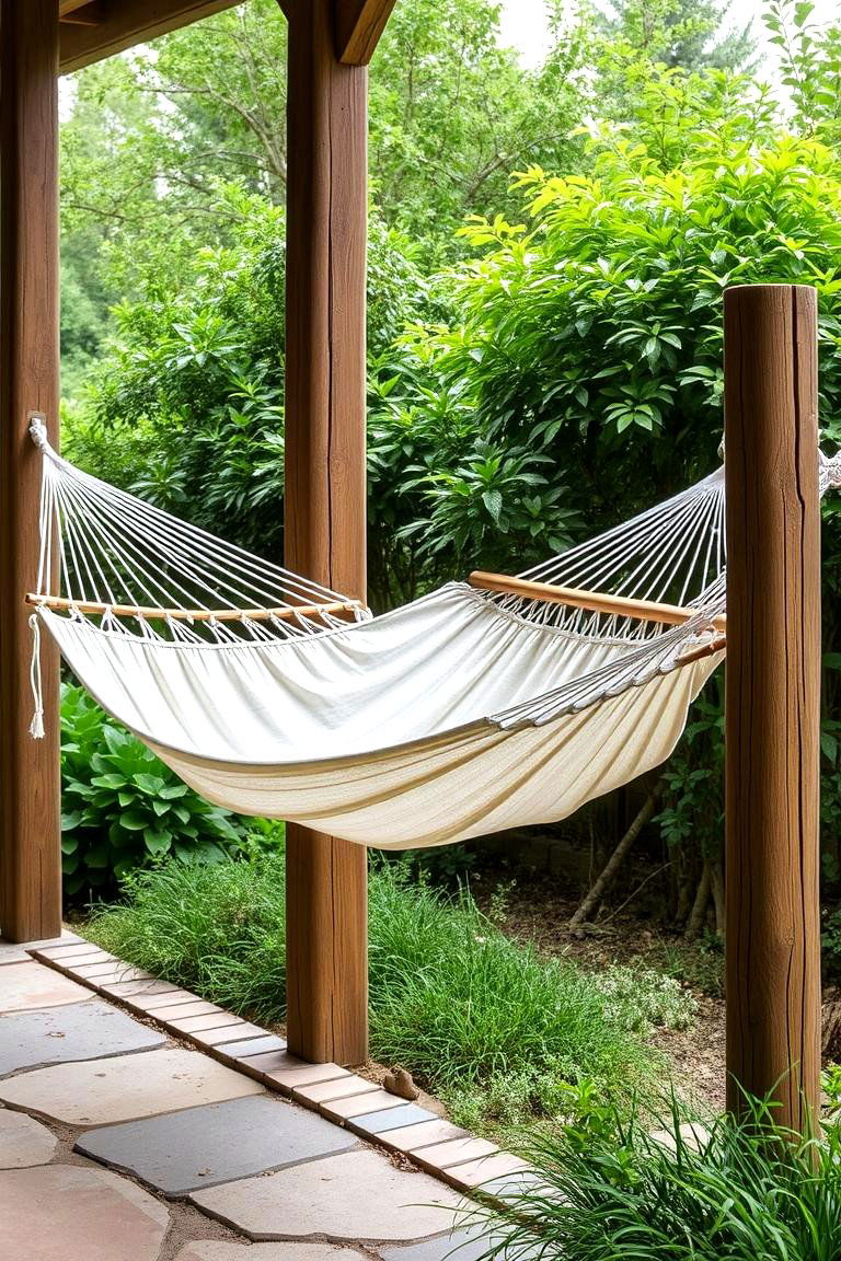 Hammock for Relaxation - 24 Rustic Patio Ideas