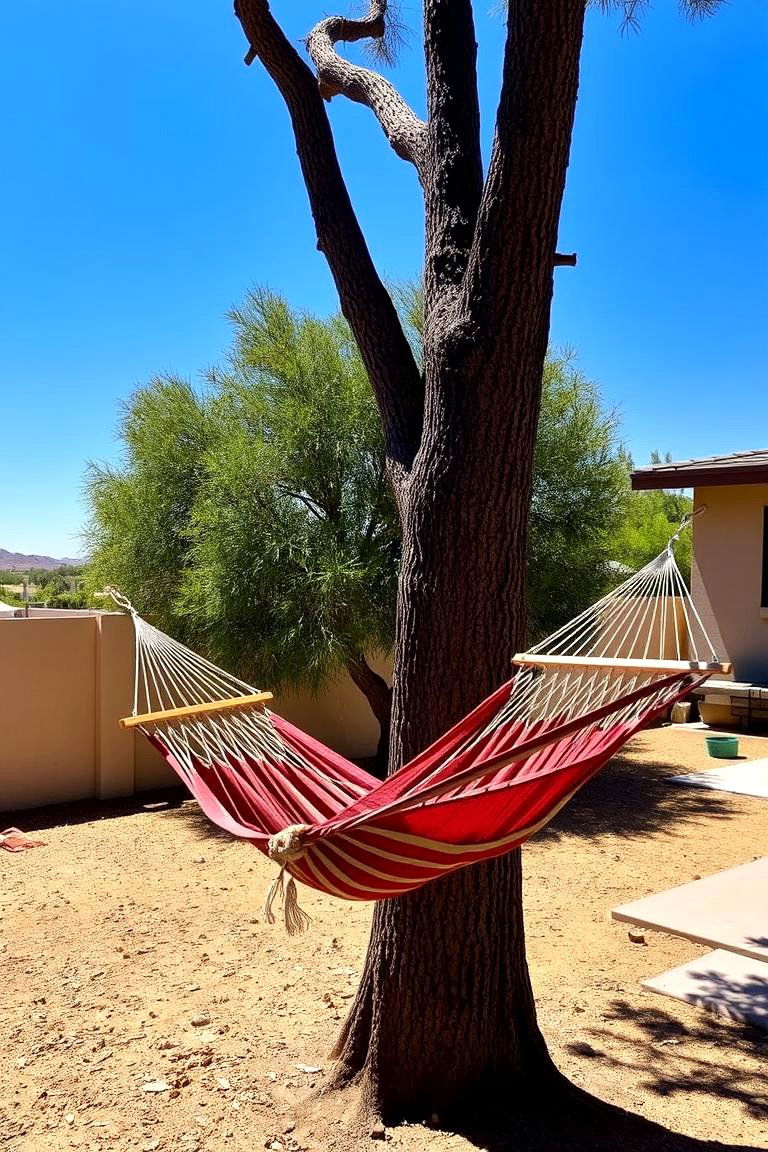 Hammock for Ultimate Relaxation - 24 Arizona Backyard Ideas