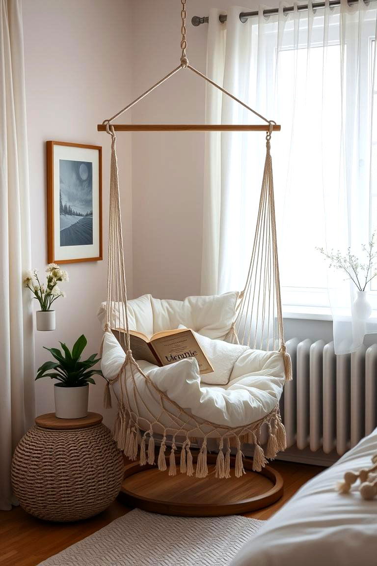 Hammock or Swing Chair - 24 Ocean-themed Bedroom Ideas