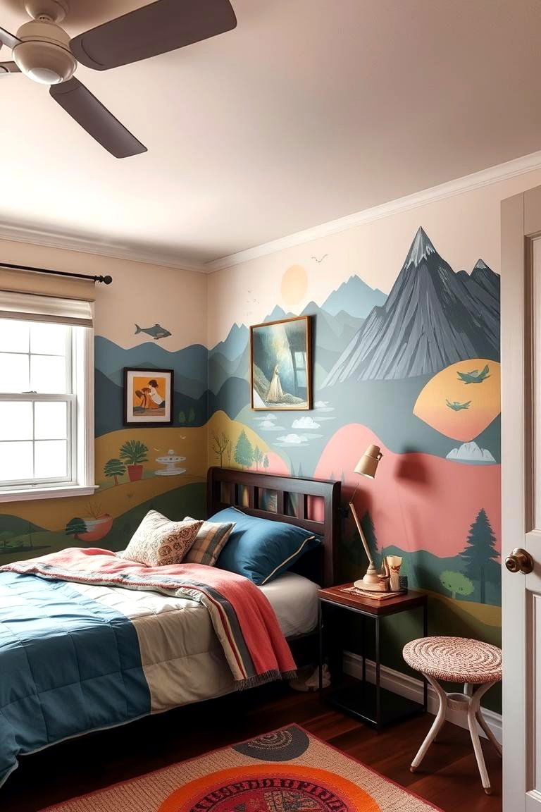 Hand Painted Art Murals - 24 Chinoiserie Bedroom Ideas