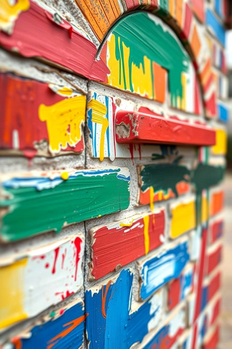 Hand Painted Brick Mailbox Art - 24 Brick Mailbox Ideas