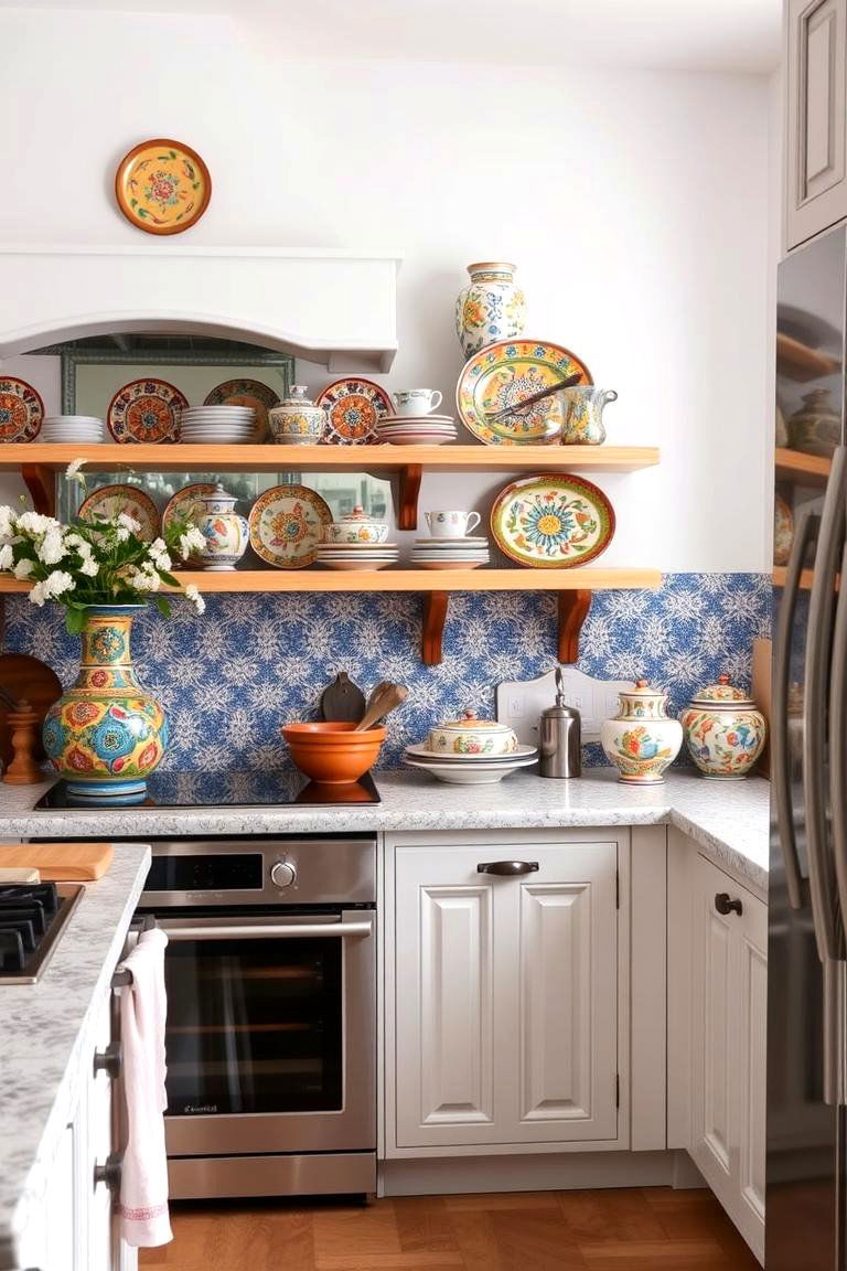 Hand Painted Ceramic Details - 24 Southwestern Kitchen Ideas
