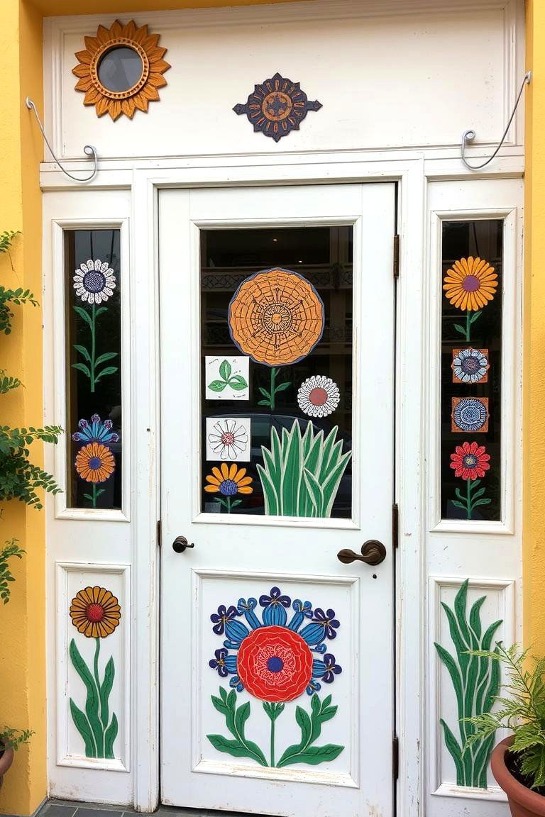 Hand Painted Ceramics - 24 Spanish Style Front Door Ideas