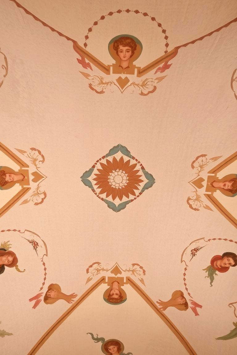 Hand Painted Fresco Accents - 24 Cathedral Ceiling Ideas
