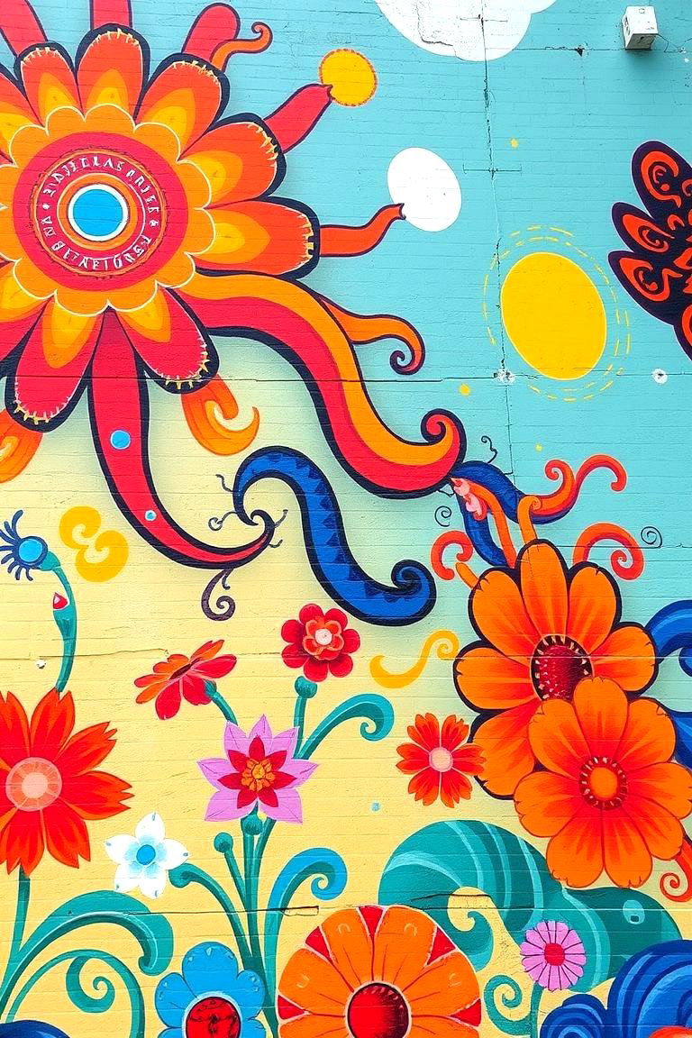 Hand Painted Murals - 24 Boho Cottage Style Decor Ideas