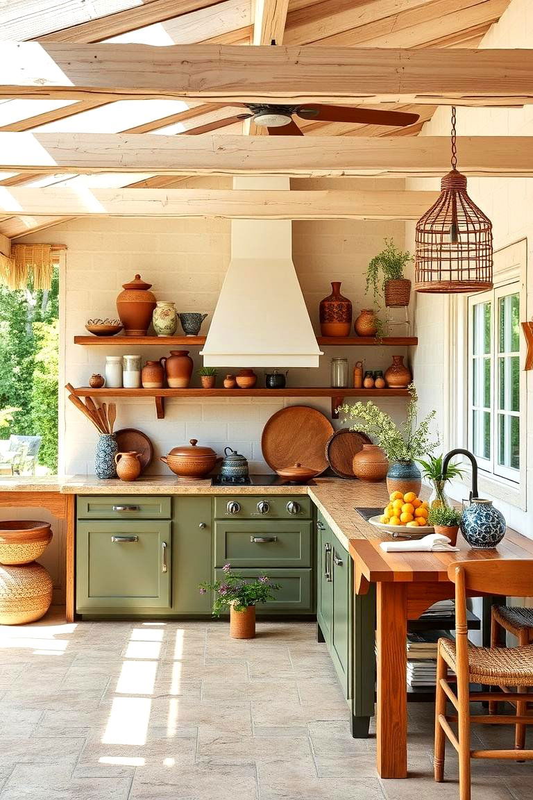Handcrafted Accents - 24 Summer Kitchen Ideas