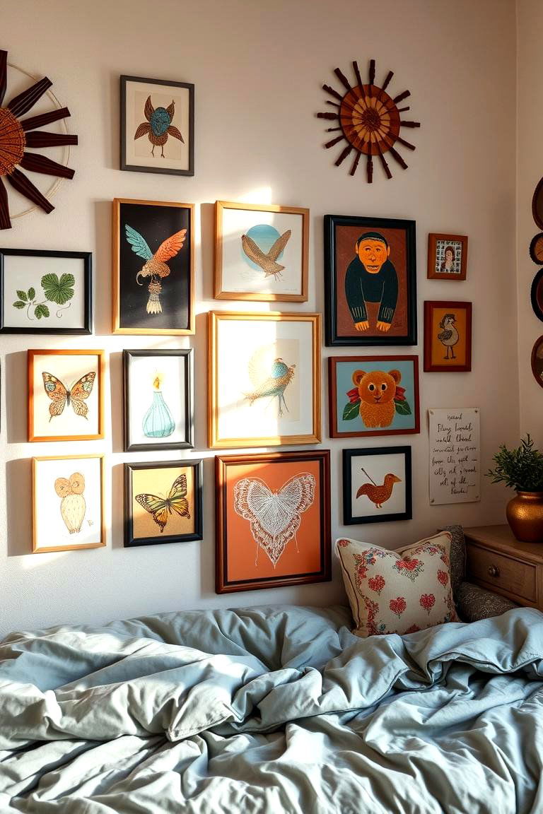 Handcrafted Art and Wall Decor - 24 Boho Dorm Room Ideas