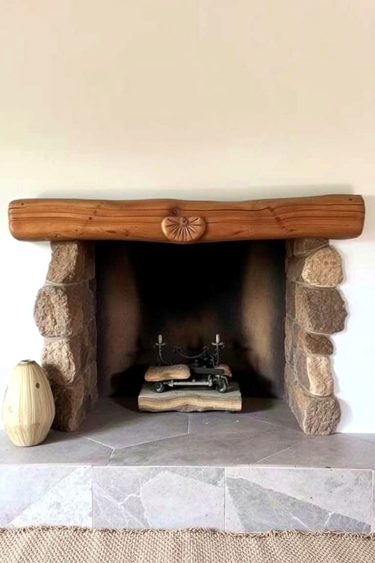 Handcrafted Artisan Hearth - 24 Fireplace Hearth Ideas