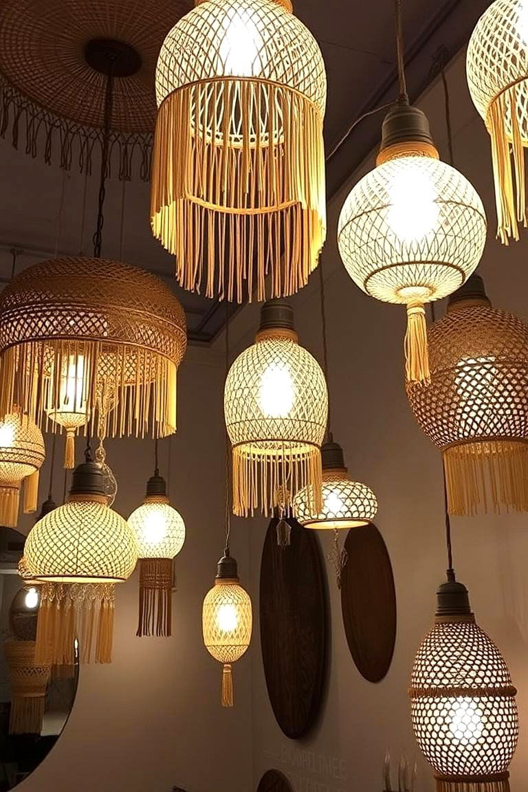 Handcrafted Boho Lighting - 24 Girls Boho Bedroom Ideas