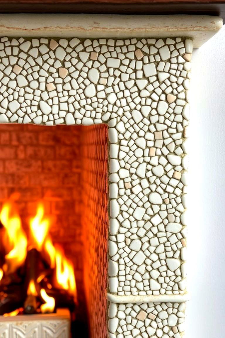 Handcrafted Ceramic Surround - 24 Craftsman-style Fireplace Ideas