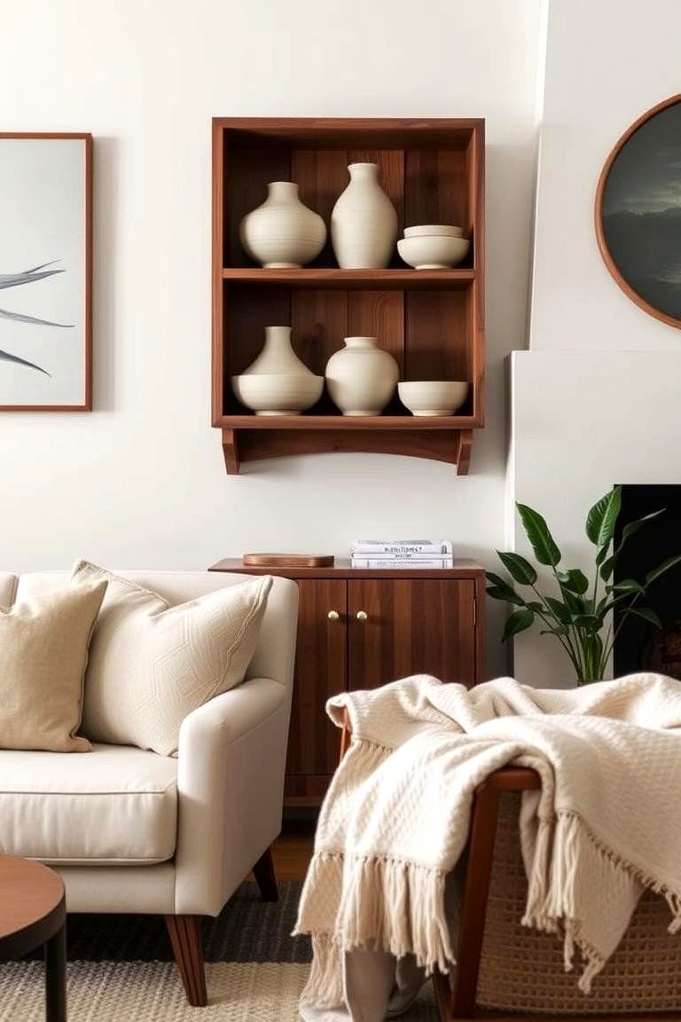 Handcrafted Ceramic Vases and Bowls - 24 Organic Modern Living Room Design Ideas
