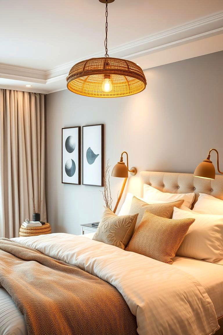 Handcrafted Coastal Lighting - 24 Boho Beach Bedroom Ideas