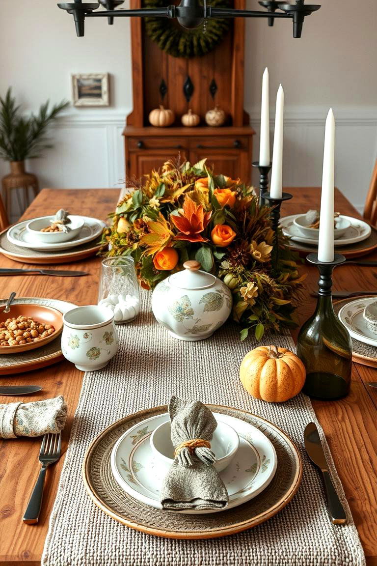 Handcrafted Details - 24 Thanksgiving Table Settings