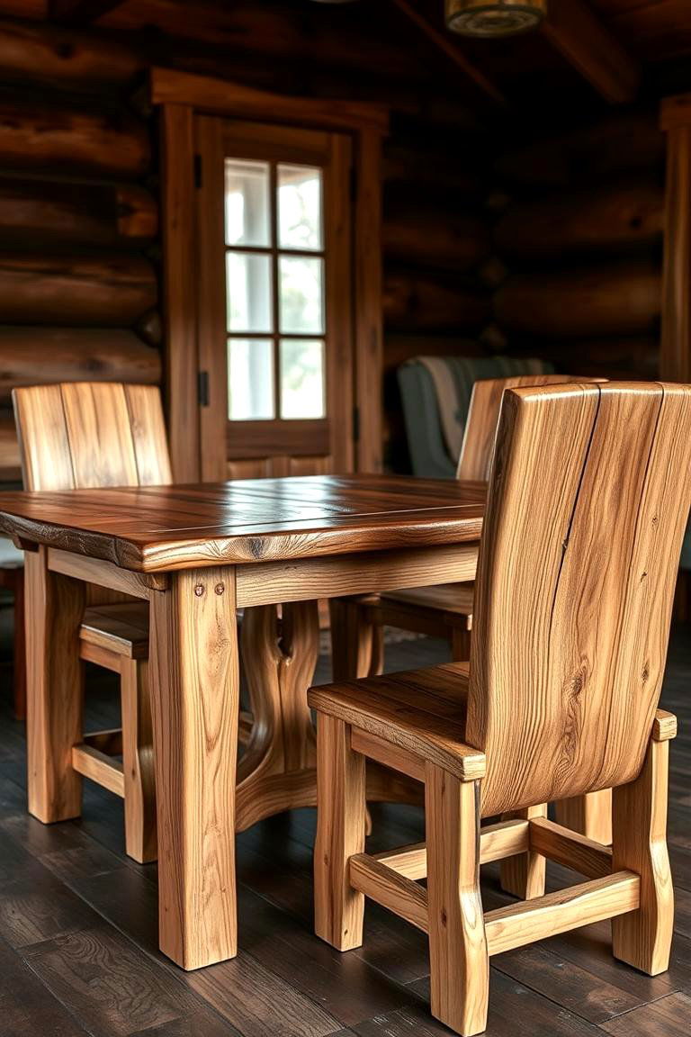 Handcrafted Furniture - 24 Cabin Decor Ideas