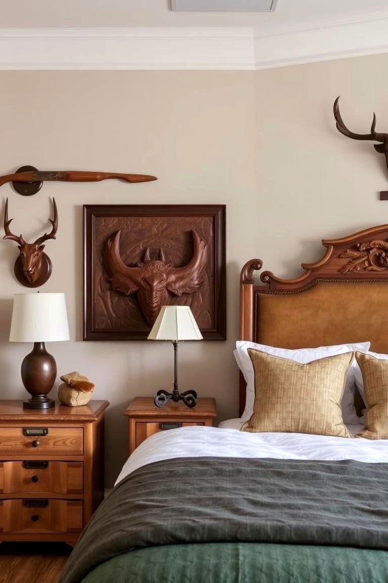 Handcrafted Hunting Accessories - 24 Hunting Bedroom Ideas