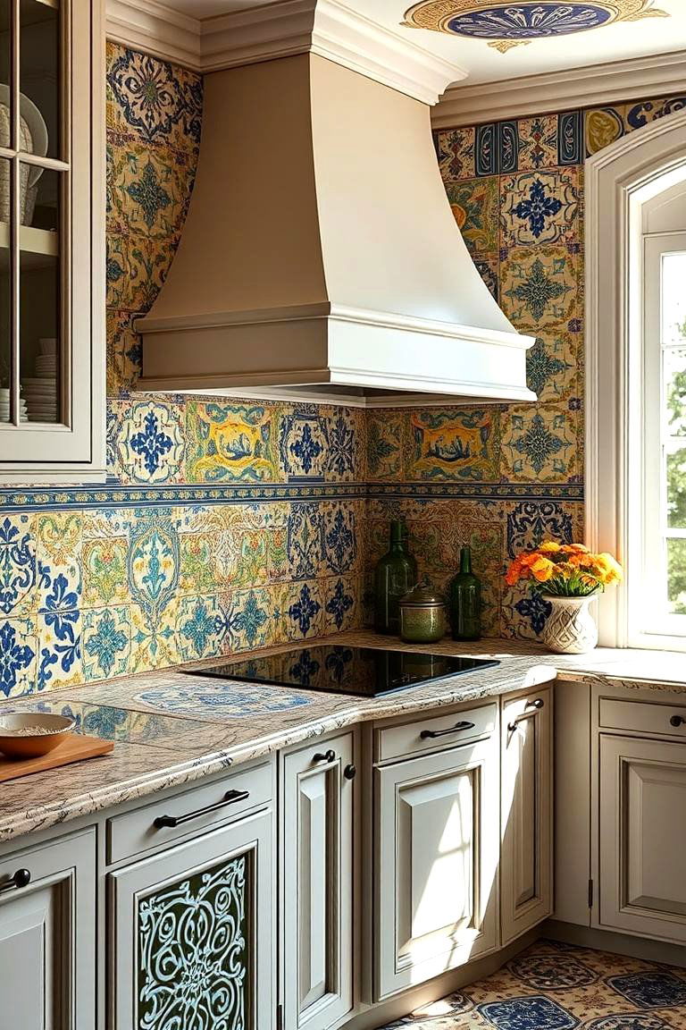 Handcrafted Italian Tile Art - 24 Italian Kitchen Design Ideas
