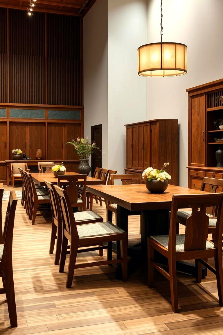 Handcrafted Japanese Furniture - 24 Japanese Dining Room Ideas