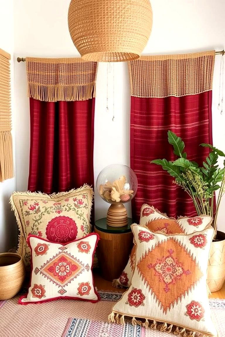 Handcrafted Textile Touches - 24 Boho Laundry Room Ideas
