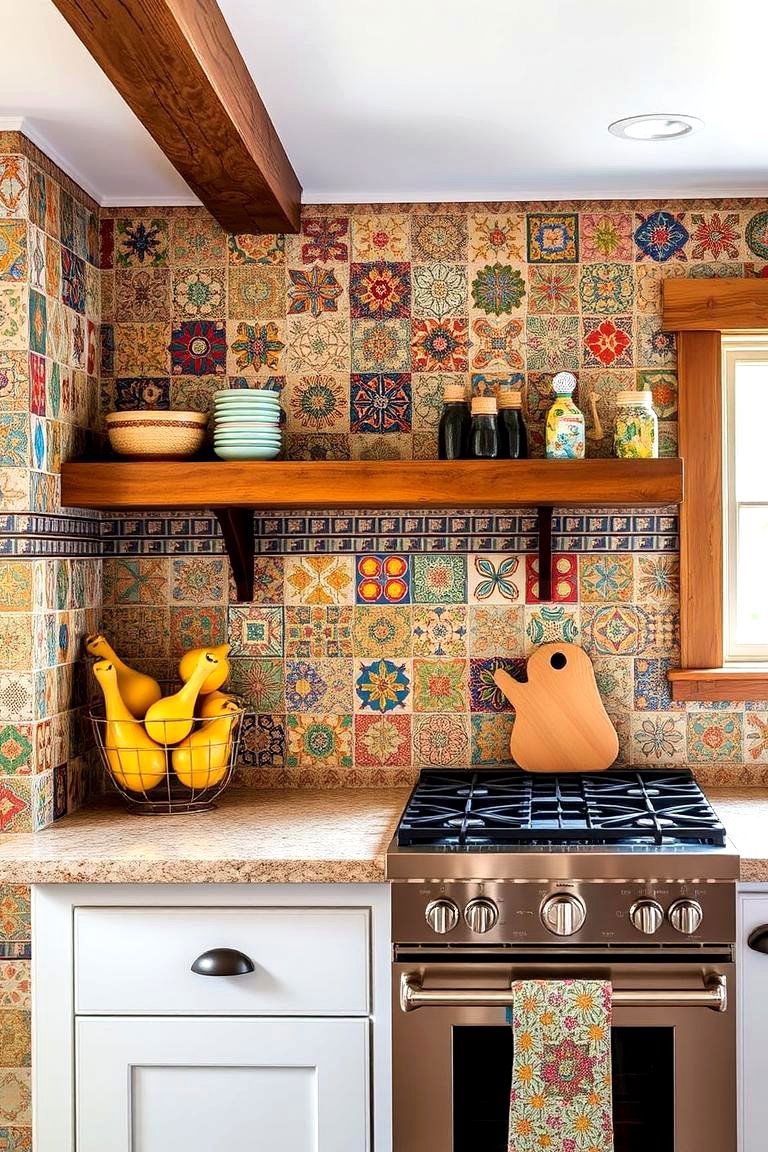 Handcrafted Tile Backsplash - 24 Craftsman Kitchen Ideas