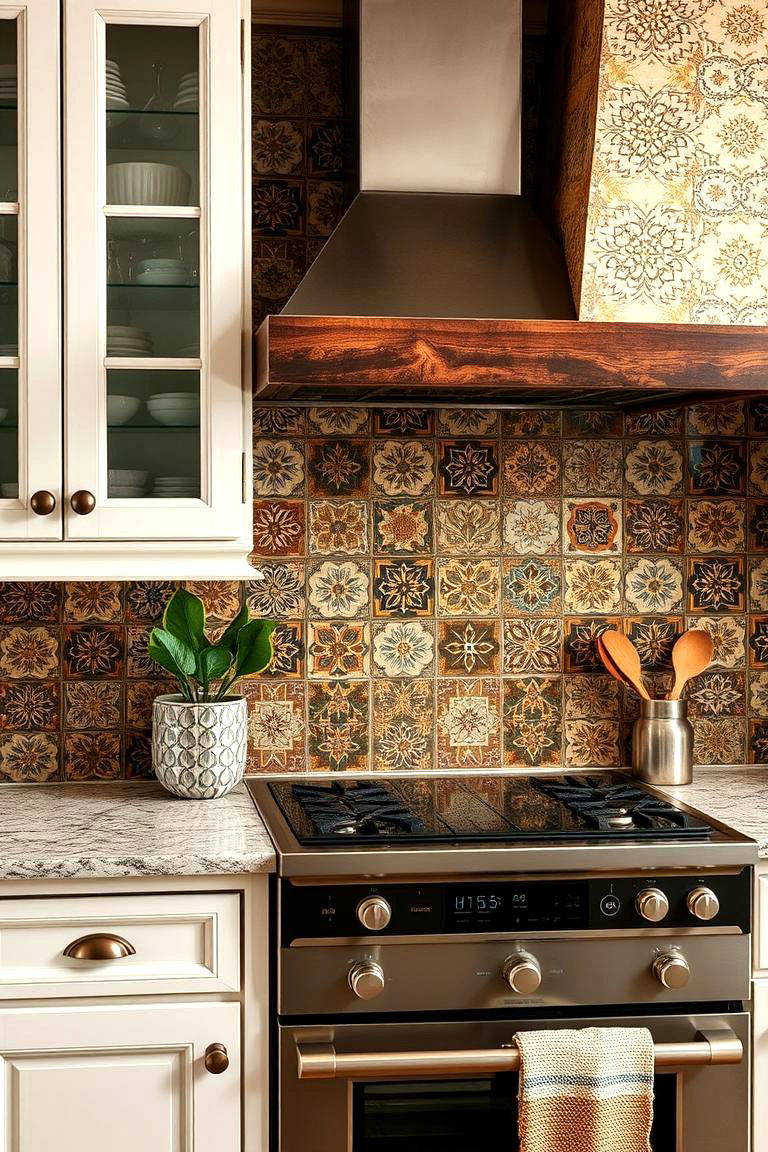 Handcrafted Tile Details - 24 Cozy Kitchen Ideas
