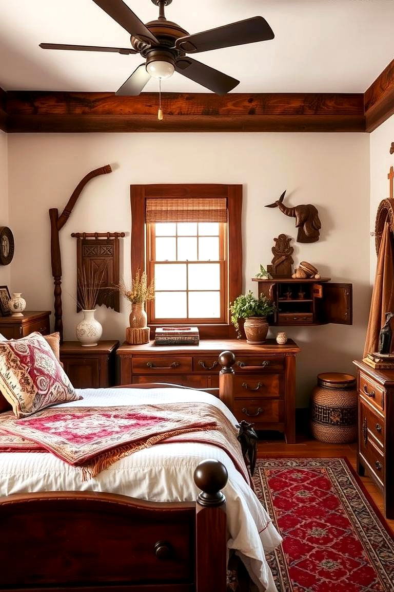 Handcrafted Western Details - 24 Western Bedroom Ideas