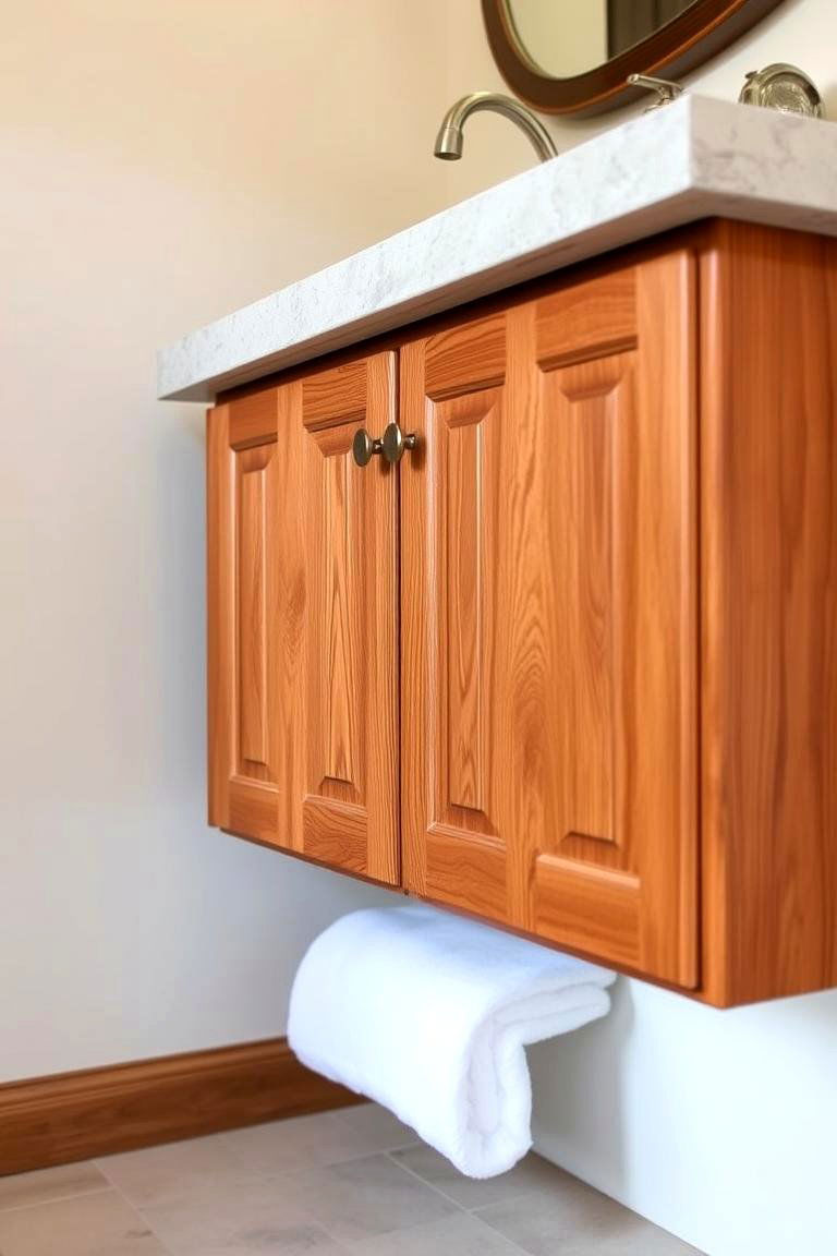 Handcrafted Wooden Cabinets - 24 Spanish Style Bathroom Ideas