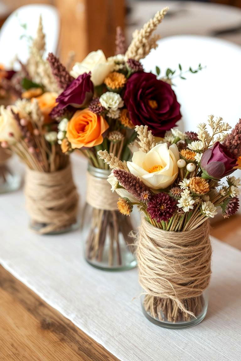 Handmade Centerpieces - 24 boho wedding ideas