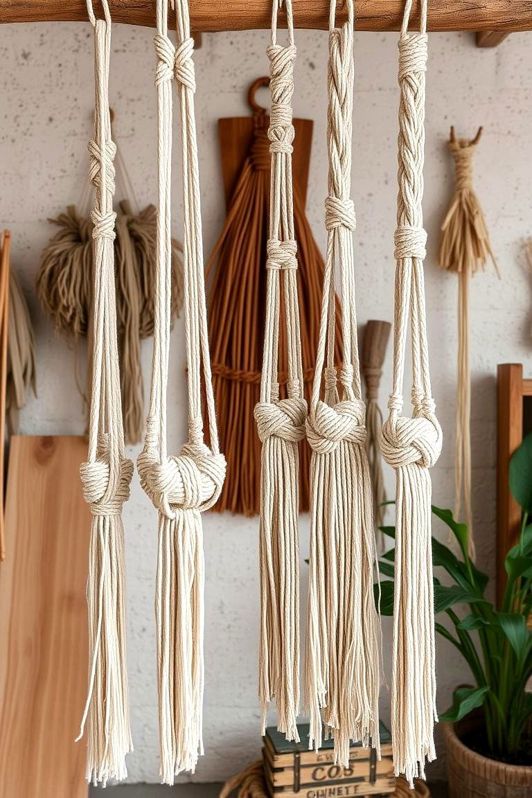 Handmade Macrame Accents - 24 Boho Decor Ideas