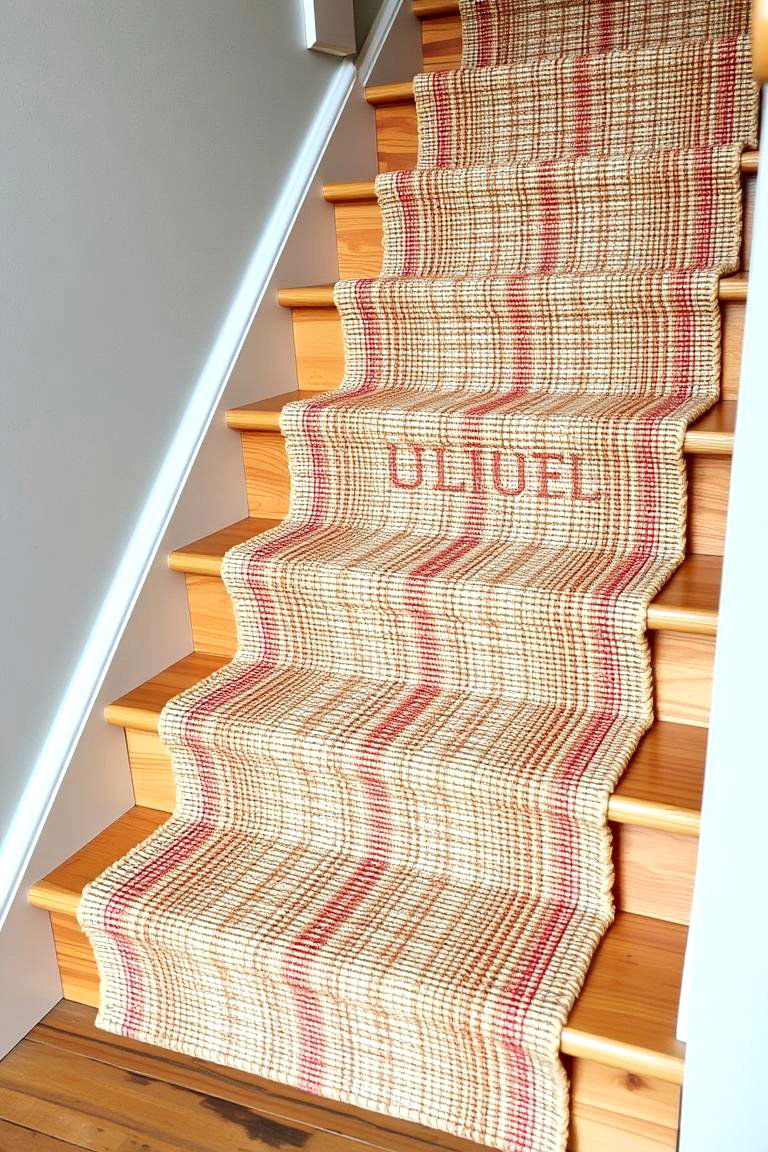 Handmade Woven Runner - 24 Stair Runner Ideas