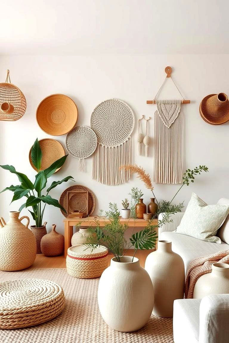Handmade and Artisan Decor - 24 Neutral Boho Living Room Ideas