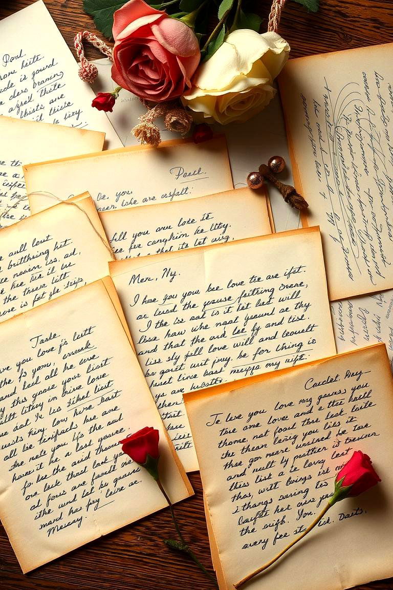 Handwritten Love Letters Collection - 24 Wedding Anniversary Gift Ideas