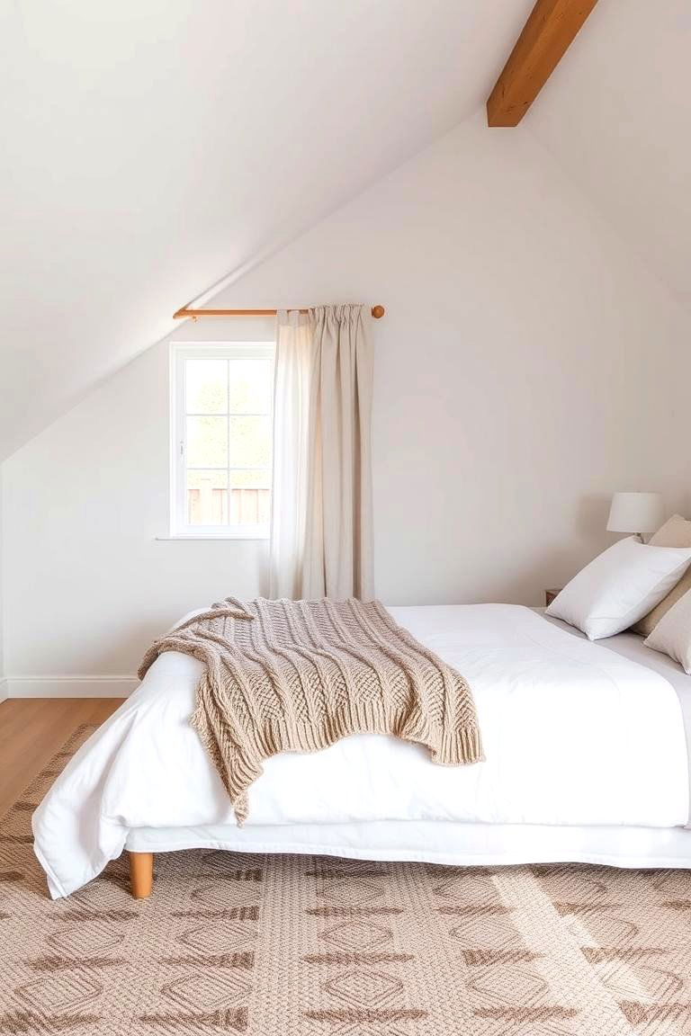 Hang Artwork Strategically - 24 Low Sloped Ceiling Bedroom Ideas