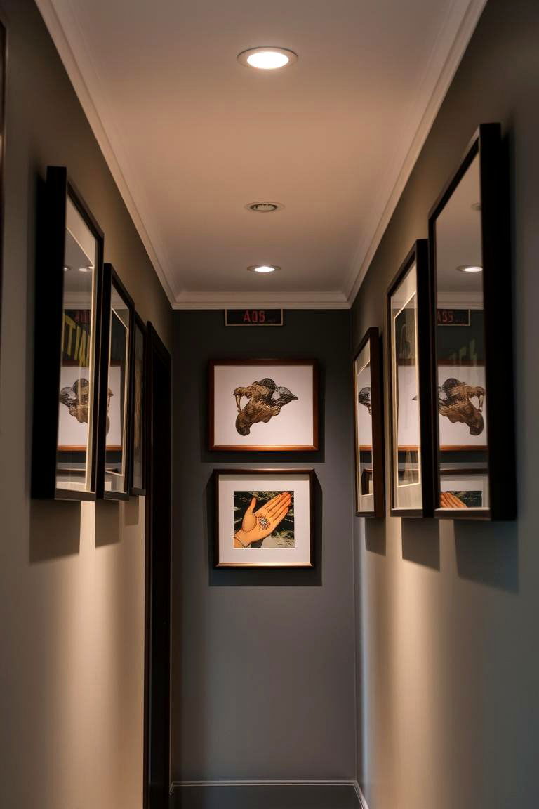 Hang Artwork at Eye Level - 24 Narrow Hallway Ideas
