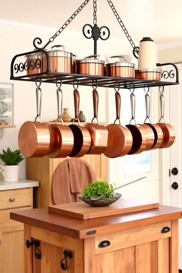 Hang Pots and Pans - 24 Mobile Home Kitchen Ideas